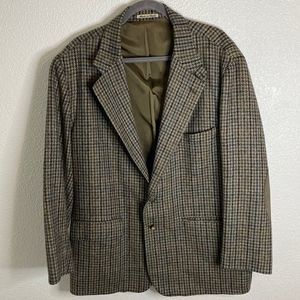 Faconnable- Albert Goldberg- Mens plaid Italian made jacket- Size XXL
